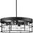 Progress Lighting Burgess 4 Light Chandelier, Black/Clear Seeded - P400311-31M