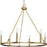 Progress Lighting Gilliam 6 Light Chandelier, Vintage Brass - P400313-163