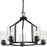 Progress Lighting Goodwin 5 Light Chandelier, Matte Black/Clear - P400316-31M