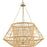 Progress Laila 5 Light Chandelier, Vintage Brass/Woven Jute - P400324-163