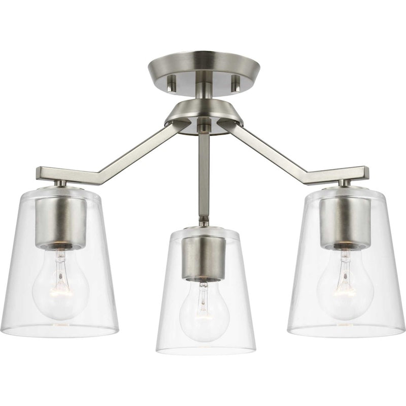 Progress Lighting Vertex 3-Light Convertible Chandelier