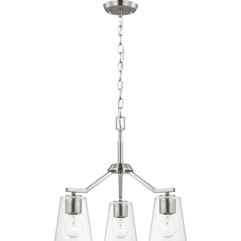 Progress Lighting Vertex 3-Light Convertible Chandelier