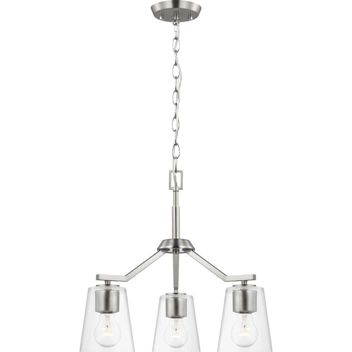 Progress Lighting Vertex 3-Light Convertible Chandelier