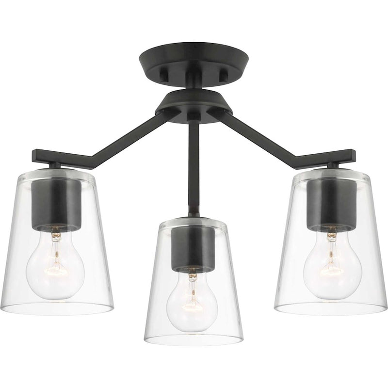 Progress Lighting Vertex 3-Light Convertible Chandelier