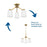 Progress Lighting Vertex 3-Light Convertible Chandelier