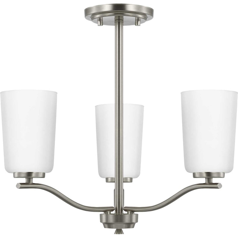 Progress Lighting Adley 3-Light Semi-Flush/Conv Chandelier