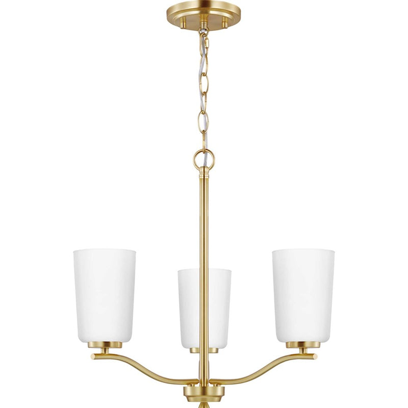 Progress Lighting Adley 3-Light Semi-Flush/Conv Chandelier
