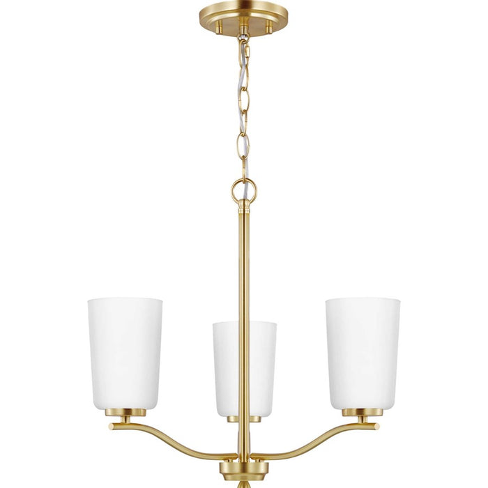 Progress Lighting Adley 3-Light Semi-Flush/Conv Chandelier
