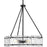 Progress Lighting Rivera 20.5" Chandelier, Black/Clear Textured - P400354-31M