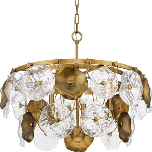 Progress Lighting Loretta 27" Chandelier, Gold Ombre/Clear - P400364-204