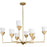 Progress Lighting Pinellas 40" Chandelier, Gold/Gloss Opal - P400373-205