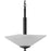 Progress Lighting Clifton Heights 2-Lt Black/Etched Inverted Pendant