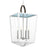 Progress Point Dume Shearwater 4Lt Pendant, White/Blue/Brown/Clear - P500196-030