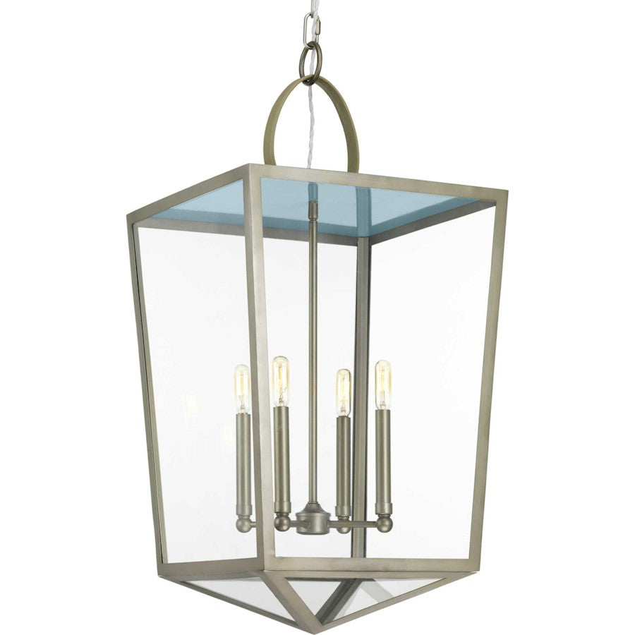 Progress Point Dume Shearwater 4Lt Pendant, NK/Blue/Beige/Clear - P500196-081