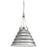 Progress Point Dume Surfrider 3Lt Pendant, Galvanized/White - P500200-141