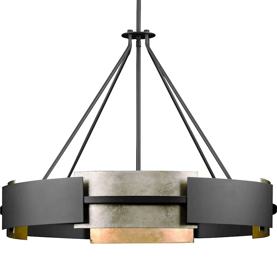 Progress Lighting Lowery 6 Light Luxe Pendant, Matte Black - P500331-31M