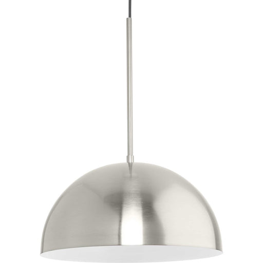 Progress Lighting Perimeter 1 Light 15" Pendant, Brushed Nickel - P500379-009