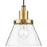 Progress Hinton 1 Light 8" Pendant, Brass/Clear Seeded - P500382-163