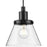 Progress Lighting Hinton 1 Light 8" Pendant, Black/Clear Seeded - P500382-31M