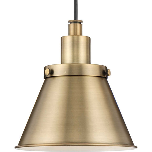 Progress Lighting Hinton 1 Light 8" Pendant, Brass - P500383-163