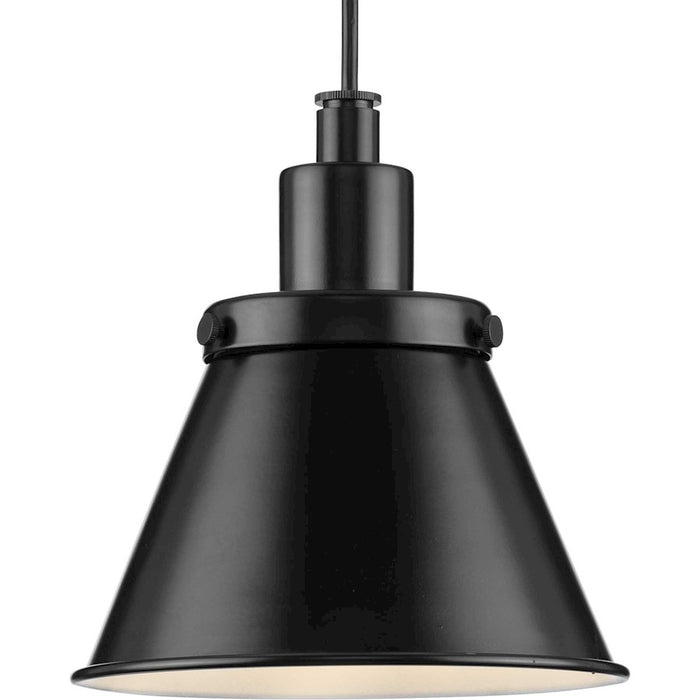 Progress Lighting Hinton 1 Light 8" Pendant, Matte Black - P500383-31M