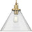 Progress Hinton 1 Light 16" Pendant, Vintage Brass/Clear Seeded - P500384-163