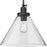 Progress Lighting Hinton 1 Light 16" Pendant, Black/Clear Seeded - P500384-31M