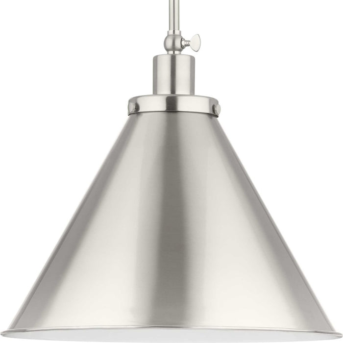 Progress Lighting Hinton 1 Light 16" Pendant, Brushed Nickel - P500385-009