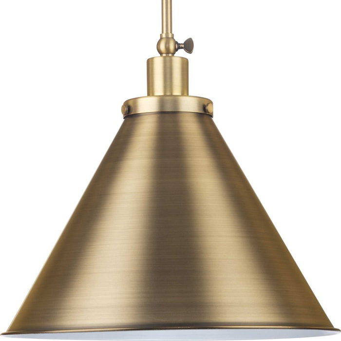 Progress Lighting Hinton 1 Light 16" Pendant, Brass - P500385-163