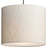 Progress Markor 1 Light Pendant, Nickel/Black/Brass /Ecru Linen - P500386-194