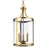 Progress Gilliam 3 Light Hall & Foyer, Vintage Brass/Clear - P500390-163