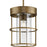 Progress Burgess 1 Light Pendant, Aged Bronze/Clear Seeded - P500401-196