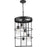 Progress Burgess 5 Light Hall & Foyer Light, Black/Clear Seeded - P500402-31M