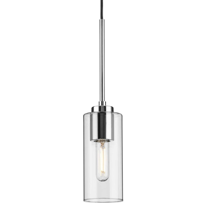 Progress Lighting Cofield 1 Light Pendant, Polished Chrome/clear - P500403-015