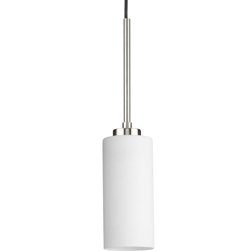 Progress Lighting Cofield 1 Light Pendant, Nickel/Etched White - P500404-009