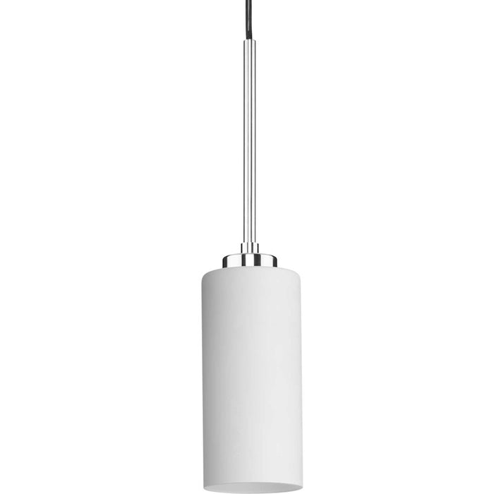 Progress Lighting Cofield 1 Light Pendant, Chrome/Etched White - P500404-015