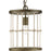 Progress Lighting Lattimore 1 Light Pendant, Aged Brass - P500417-161