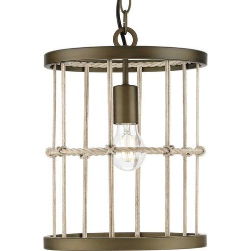 Progress Lighting Lattimore 1 Light Pendant, Aged Brass - P500417-161