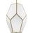 Progress Lighting Latham 14" Pendant, Gold/White Art Glass - P500436-078