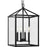 Progress Lighting Hillcrest 13" Sq. Hall/Foyer Light, Black/Clear - P500440-31M