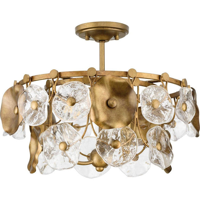 Progress Lighting Loretta 18" Pendant, Gold Ombre/Clear - P500442-204