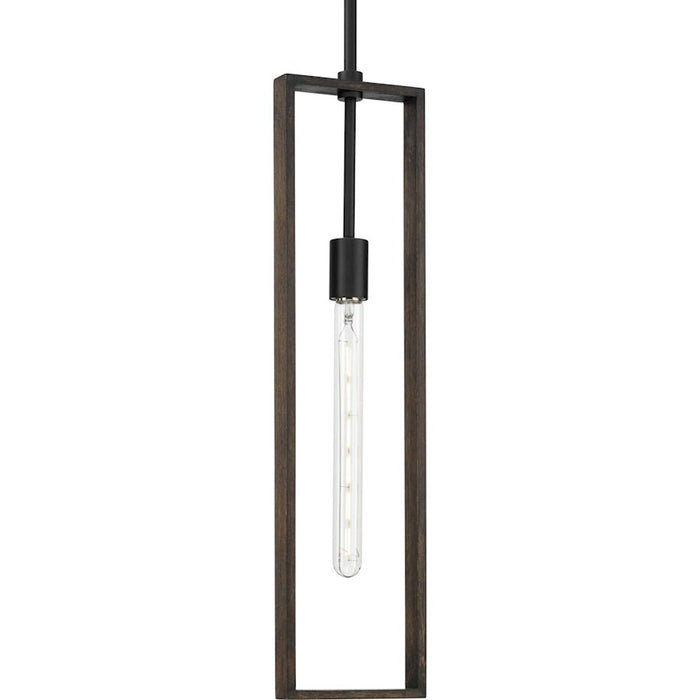 Progress Lighting Boundary 6"W Pendant, Matte Black - P500444-31M