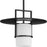 Progress Lighting Mystic 18" Pendant, Matte Black/Etched White - P500446-31M