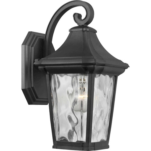 Progress Lighting Marquette Outdoor Wall Lantern, Durashield, Black/Water