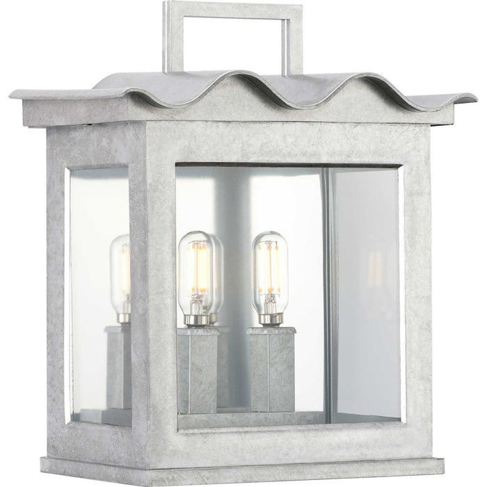 Progress Lighting Point Dume Seamoor 2 Light Lantern, Galv/Clear - P560297-141