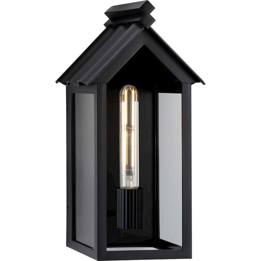 Progress Point Dume Dunemere 1Lt Large Wall Lantern, Black/Clear - P560304-31M