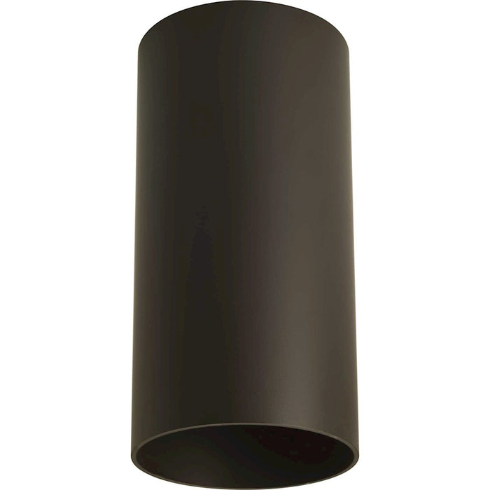 Progress Cylinder 1 Light 6" Outdoor LED Flush Mount, Bronze - P5741-20-30K