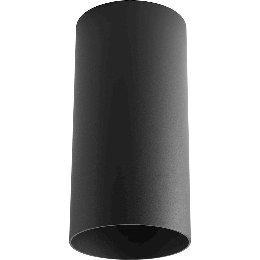 Progress Cylinder 1 Light 6" Outdoor LED Flush Mount, Black - P5741-31-30K