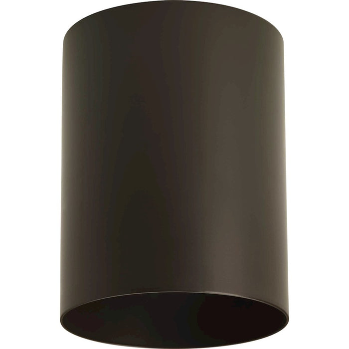 Progress Cylinder 1 Light 5" Outdoor LED Flush Mount, Bronze - P5774-20-30K