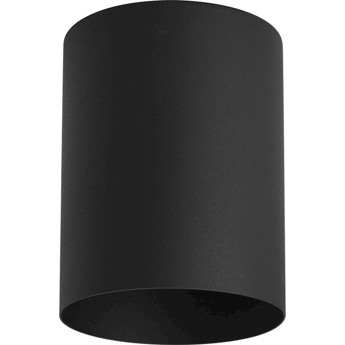 Progress Cylinder 1 Light 5" Outdoor LED Flush Mount, Black - P5774-31-30K